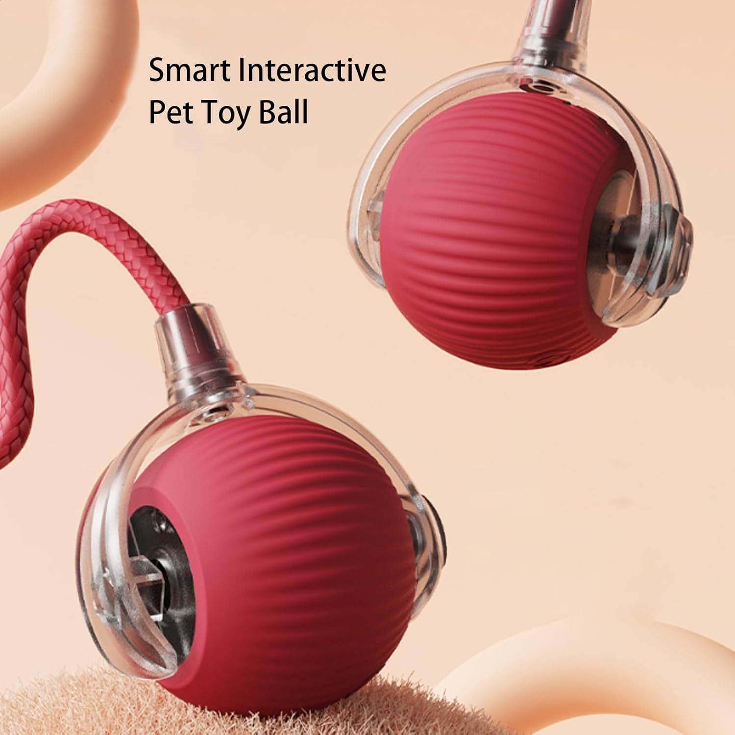 Interactive Cat Ball Toy 360  Smart Automatic Rolling
